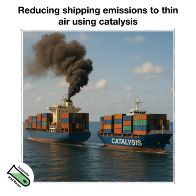 Reducing shipping emissions to thin air using catalysis