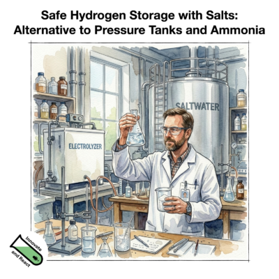 Safe Hydrogen Storage with Salts: Alternative to Pressure Tanks and Ammonia