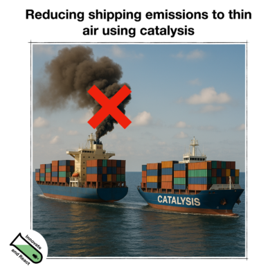 Reducing shipping emissions to thin air using catalysis